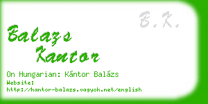 balazs kantor business card