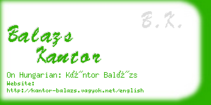 balazs kantor business card